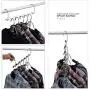 STAR-FLY Magic Hangers, Space Saving Hangers Magical Clothing Hanger with Hook Stainless Steel Wonder Closet Organizer (10-Pack)