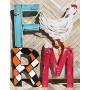 Farm Word Letters and Chicken Door Hanger Sign Farm Word Letters and Chicken Door Hanger Sign