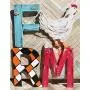Farm Word Letters and Chicken Door Hanger Sign