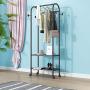 WYQSZ Floor Coat Rack, Bedroom Coat Hanger, Home Simple Clothes Rack, Nordic Hanger (Color : Black, Size : 80160cm)
