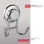 HASKO accessories - Powerful Vacuum Suction Cup Hook Holder - Organizer for Towel, Bathrobe and Loofah - Strong Stainless Steel Hooks for Bathroom & Kitchen, Towel Hanger Storage, Chrome (2 Pack) HASKO accessories - Powerful Vacuum Suction Cup Hook Holder - Organizer for Towel, Bathrobe and Loofah - Strong Stainless Steel Hooks for Bathroom & Kitchen, Towel Hanger Storage, Chrome (2 Pack)