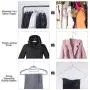 NUOKING Lightweight Plastic Hanger Set Multifunctional Ultra Thin Non-Slip Clothes Hangers，Home Hangers，Perfect for Pants, Dress, Jacket, Underwear and Shirt 30 Pack (Blue)