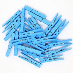 Just Artifacts 2.75-inch Craft Wood Clothespins/Peg Pins (100pc, Powder Blue)