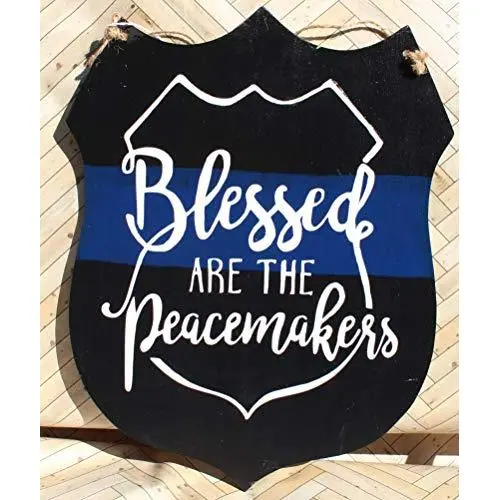 Blessed Are the Peacemakers Wooden Door Hanger Signs