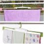 5pcs Random Color Creative Laundry Drying Towel Clothes Hanger Collapsible Plastic Towel Racks Garden Clothing Clip Household Bed Sheets Blanket