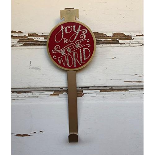 AG Designs Christmas Decor - Red Joy to the World Wreath Door Hanger