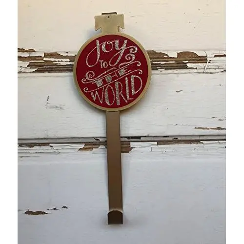 AG Designs Christmas Decor - Red Joy to the World Wreath Door Hanger AG Designs Christmas Decor - Red Joy to the World Wreath Door Hanger