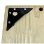 Sawtooth 20 Pcs. (10 Pairs) Wall Hugger Hanger for Wooden Picture & Canvas Frames or Signs & Posters with Screws and Bumpers