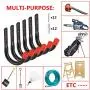 Heavy Duty Utility Garage Storage Hooks,Universal Wall Mount J Organizer Hangers for Hoses,Garden Tools,Cords,Cables,Toy Bag (6 Pcs Black 4.1" Hook) Heavy Duty Utility Garage Storage Hooks,Universal Wall Mount J Organizer Hangers for Hoses,Garden Tools,Cords,Cables,Toy Bag (6 Pcs Black 4.1" Hook)