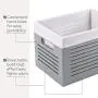 Creative Scents Wooden Storage Boxes - Decorative Closet, Cabinet and Shelf Basket Organizer Lined with Machine Washable Soft Linen Fabric - Gray, Small Creative Scents Wooden Storage Boxes - Decorative Closet, Cabinet and Shelf Basket Organizer Lined with Machine Washable Soft Linen Fabric - Gray, Small
