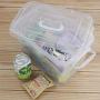 Fiaze 4-Pack 6 Quart Clear Latch Storage Boxes with Lid, Handle and Latches