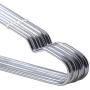 IdealDecor Set of 10 Stainless Steel Strong Metal Wire Hangers Clothes Hangers Everyday Hangers 16.5 inch Skid Hanger Organizer