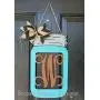 20" Monogram Mason Jar Door Hanger