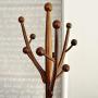 QL QianLiJiaJi- Hanger Floor Solid Wood Coat Rack Creative Modern Floor Bedroom Hanger Clothes Rack Large Simple (45 45 177cm) Modern Coat Rack