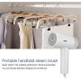 ZZYJYALG Hanging Ironing Machine Plastic Metal Transparent Water Tank Handheld Large-Capacity Travel Dormitory Household Portable High-Temperature Ironing Clothes Bed Sheet Curtain (White)