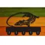 XIAMUXI Lizard Unique Design Wooden Hanger Creative Gift Clothes Hat Key Hook/Coat Rack/Wall Hook Home Decoration Wall Stickers Kitchen Bathroom Towel Hook,Black