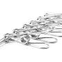 Pin Cloth - 20pcs Stainless Steel Cloth Pins Utility Laundry Clothes Pegs Hanger Clips Office Silver - Wooden Cute Hooks Pegs Clothes Wood Stainless Bamboo Large Kids Clips Plastic Hanging