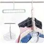 fly the sky 10PC Magic Hangers Closet Space Saving Hangers Multi Hangers Cascading Hangers Multifunctional Hangers Space Saver Hangers