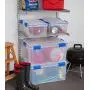 IRIS USA, Inc. Ziploc WeatherShield 16 Quart Storage Box, Clear, 3 Pack