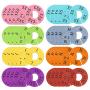 Caydo 40 Pieces 8 Colors Clothing Size Dividers Round Hangers Closet Dividers, Size XXS to XXXL