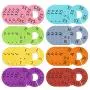 Caydo 40 Pieces 8 Colors Clothing Size Dividers Round Hangers Closet Dividers, Size XXS to XXXL