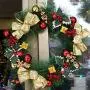 Christmas Wreath Christmas Garland Artificial Xmas Pine Wreath Christmas Decorations Including Wreath Hanger for Autumn& Halloween& Thanksgiving Day Oliverblvd Christmas Wreath Christmas Garland Artificial Xmas Pine Wreath Christmas Decorations Including Wreath Hanger for Autumn& Halloween& Thanksgiving Day Oliverblvd