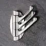 Meykoers Swivel Hook Solid Metal Heavy Duty Folding Swing Arm Triple Coat Hook with Multi Three Foldable Arms Towel/Clothes Hanger for Bathroom Kitchen Garage Wall Mount, Brushed Nickel, 1-Pack Meykoers Swivel Hook Solid Metal Heavy Duty Folding Swing Arm Triple Coat Hook with Multi Three Foldable Arms Towel/Clothes Hanger for Bathroom Kitchen Garage Wall Mount, Brushed Nickel, 1-Pack