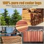 GOGOUP Cedar Blocks for Clothes Storage, Hanger & Chips Bag with Light Cedar Fragrance Odor Protection for wardrobes Closets and Drawers Freshener Clothes 12-Pack