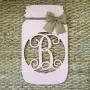 Monogram Mason Jar Door Hanger - Mason Jar Wreath - Rustic Door Hanger - Country Wreath - Southern Burlap Door Hanger - Burlap Monogram Monogram Mason Jar Door Hanger - Mason Jar Wreath - Rustic Door Hanger - Country Wreath - Southern Burlap Door Hanger - Burlap Monogram