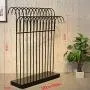 WZP Clothing Display Stand Double Row of Island Clothing Rack,Clothing Store Hook Display Stand,Display Stand Floor Wrought Iron Hanger Rack Floor-Standing/Black / 150CM WZP Clothing Display Stand Double Row of Island Clothing Rack,Clothing Store Hook Display Stand,Display Stand Floor Wrought Iron Hanger Rack Floor-Standing/Black / 150CM
