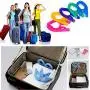XREXS 10pcs Portable Travel Hangers Foldable Plastic Travel Suit Coat Clothes Hangers w Anti-slip Grooves (10pcs assorted colors)