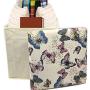 BANBERRY DESIGNS Fabric Cube Storage Bin with Padded Butterflies Cover ? Collapsible Storage Boxes ? Decorative Butterfly Foldable Container with Lid Perfect for Organization - 12 BANBERRY DESIGNS Fabric Cube Storage Bin with Padded Butterflies Cover ? Collapsible Storage Boxes ? Decorative Butterfly Foldable Container with Lid Perfect for Organization - 12