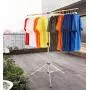 exilot Foldable Portable Space Saving Clothes Drying Rack, Adjustable High Capacity Stainless Steel Laundry Drying Rack