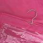 Wangmeili 6 Pockets Handbag Hanging Purse Storage Anti-dust Cover Large Clear Bag Holder Organizer Closet Rack Hangers Save Space (Pink)