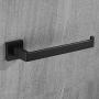 Durafe Square Towel Ring Stainless 304 Steel Towel Holders Towel Hangers Wall Mounted for Bathroom, Black Finished