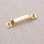 eBoot 100 Pack Sawtooth Picture Frame Hanging Hangers Double Hole with Screws, 1 1/2 Inch (Gold)