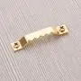 eBoot 100 Pack Sawtooth Picture Frame Hanging Hangers Double Hole with Screws, 1 1/2 Inch (Gold)
