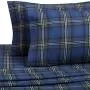 Pinzon Plaid Flannel Bed Sheet Set - King, Blackwatch Plaid Pinzon Plaid Flannel Bed Sheet Set - King, Blackwatch Plaid