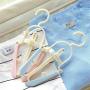 Iddefee Clothes Hanger 10 Sets of Magic Folding Plastic Drying Rack Multi-Function Retractable Drying Clothes Hanging Pants Hangers (Color : A, Size : 22.5X(37~50) cm)