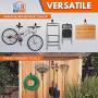NEAT SPACE Garage Hooks Heavy Duty [ 17 Piece Set ] - Our Garage Hooks Wall Mount to Any Surface; Garage Organization and Storage; Garage Storage Hooks; Garage Hangers; Garage Wall Hooks Heavy Duty
