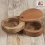 Rusticity Wooden Spice Boxes Salt and Pepper Storage - Kitchen or Dining Table Spice and Herb Container |Two Compartments for Salt, Spices, Herbs, Seasoning & More|Mango Wood|Handmade|(6x4in) Rusticity Wooden Spice Boxes Salt and Pepper Storage - Kitchen or Dining Table Spice and Herb Container |Two Compartments for Salt, Spices, Herbs, Seasoning & More|Mango Wood|Handmade|(6x4in)