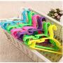 Portable Clothes Drying Rack Baby Clothes Hangers Plastic Anti Skid Clothes Hangers Skirt Pants Clothes Hanger 20pcs Random Color