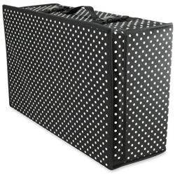 HANGERWORLD Medium Black Polka Dot Wedding Dress Bridal Gown Garment Storage Boxes and Travel Carry Case