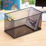 MyGift Set of 3 Black Metal Mesh CD Storage Boxes