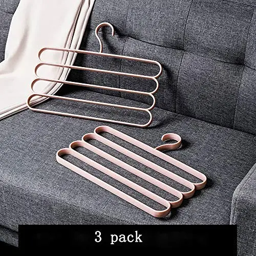 Maimuxi Pants Hangers - 3 Pack Scarf Hangers S-Type Clothes Pant Hangers Multi-Purpose Pants Hanger Space Saving Closet Organizer for Scarfs Jeans Clothes Trousers Towels Maimuxi Pants Hangers - 3 Pack Scarf Hangers S-Type Clothes Pant Hangers Multi-Purpose Pants Hanger Space Saving Closet Organizer for Scarfs Jeans Clothes Trousers Towels