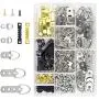 Picture Hanging Kit 500 PCS, Sutemribor Heavy Duty Assorted Picture Hangers with Screws for Picture Hanging Wall Mounting (500) Picture Hanging Kit 500 PCS, Sutemribor Heavy Duty Assorted Picture Hangers with Screws for Picture Hanging Wall Mounting (500)