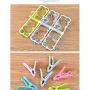 Folding Travel Clip & Drip Hanger, Portable Plastic Clothes Underwear Socks Laundry Drying Hanger Rack With 12 Clips For Home Or Outdoor (Light Green)