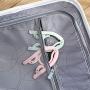 AMEOY 8pcs Folding Clothes Hanger Traveling Camping Telescopic Portable Clothes Hanging Drying Rack