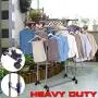 Super buy HEAVY DUTY DOUBLE ADJUSTABLE PORTABLE CLOTHES HANGER ROLLING GARMENT RACK RAIL Super buy HEAVY DUTY DOUBLE ADJUSTABLE PORTABLE CLOTHES HANGER ROLLING GARMENT RACK RAIL