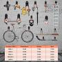 Upgraded Garage Hooks Heavy Duty 14 Pack Garage Organization & Storage System Hooks, Support Up to 87 lbs, Wall Mount Hooks for Organizing Power Tools, ladders, Bikes(Orange)